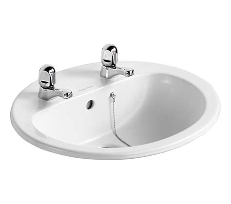 Armitage Shanks Orbit 21 Counter Top 550mm 2 Tap Hole Basin With