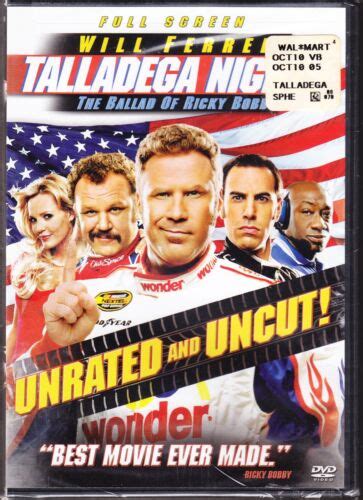 TALLADEGA NIGHTS DVD Unrated Uncut Full Screen NEW Will Ferrell John