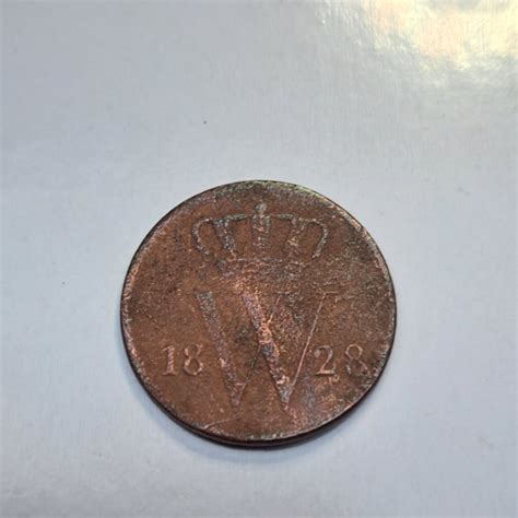 Netherlands Willem I 1813 1840 1 Cent 1828 Brussel No Reserve