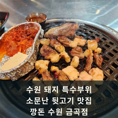 수원 돼지 특수부위 소문난 뒷고기 맛집 깡돈 수원 금곡점 네이버 블로그