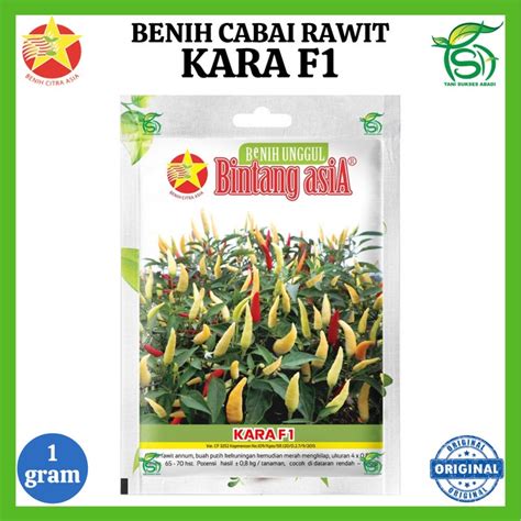 Jual Benih Cabai Rawit KARA F1 1 Gram Bibit Small Pouch Bintang