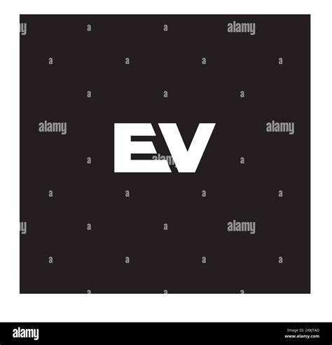 ev logo designe stock vector image art alamy