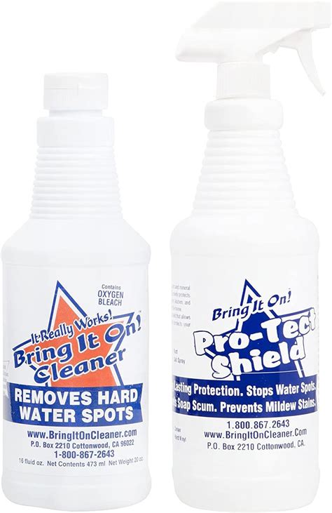 Hard Water Stain Remover Bring It On Cleaner And Sealant 16oz Water Spots On Glass