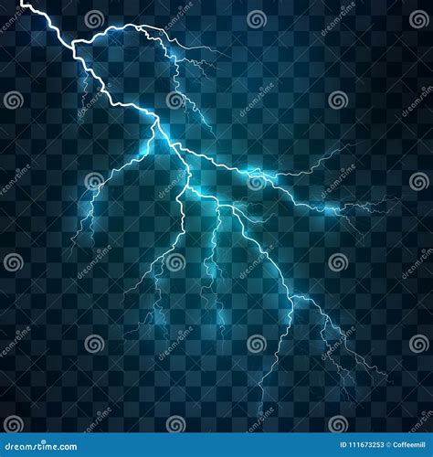 Vector Bright Lightning On A Background Stock Vector Illustration Of