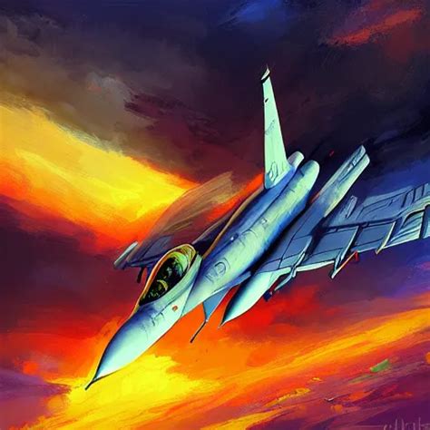 F 1 6 Flyby By Anato Finnstark And Alena Aenami Stable Diffusion