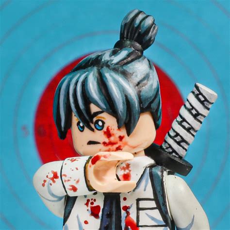 Custom Lego Chainsaw Man Aki Hayakawa Brickzip Connecting Lego Fans