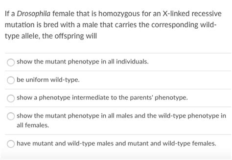 Answered If A Drosophila Female That Is Bartleby