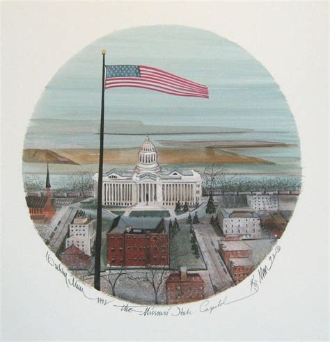 Pat Buckley Moss - Missouri State Capitol - Rare P. Buckley Moss Prints