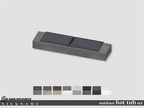The Sims Resource Outdoor Hot Tub Set Sofa
