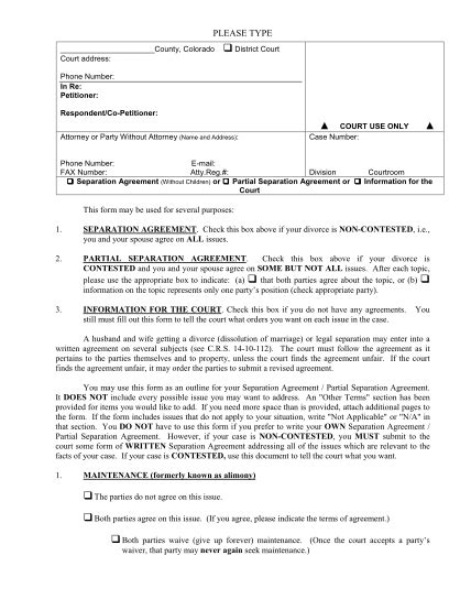 52 Separation Agreement Template Word Page 2 Free To Edit Download