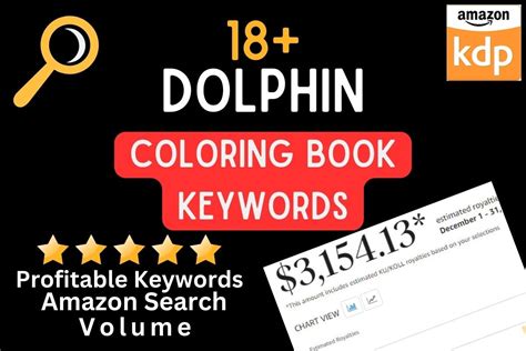 Dolphin Coloring Book Keywords For Kdp Graphic By Nancy S Design Hub