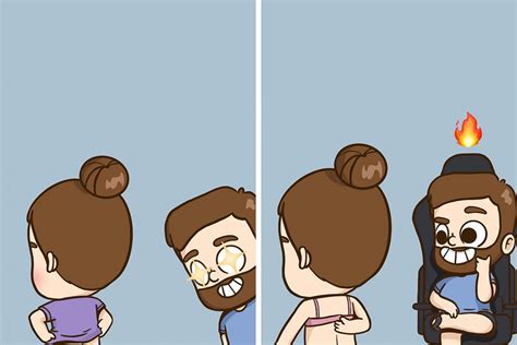 This Couple Illustrates Their Ups And Downs In Sweet And Relatable