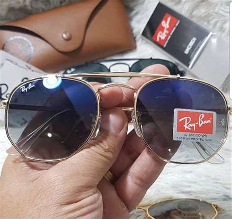 Rayban Marshall Azul Degrade Óculos Feminino Rayban Nunca Usado