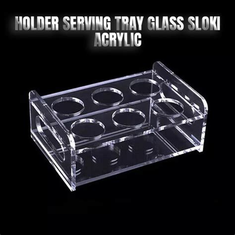 Promo Holder Tray Shot Glasses Acrylic Tempat Gelas Sloki Akrillik 6lubang Kab Indramayu