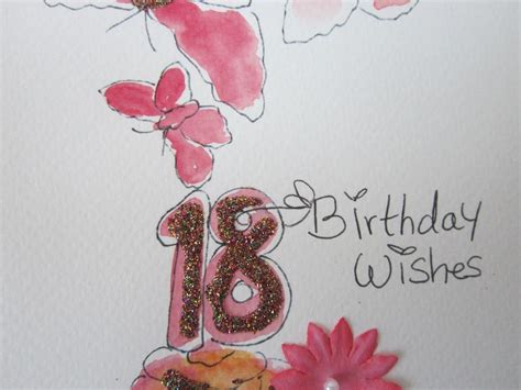 18th Birthday Card Watercolour Card Daughter Card Etsy Uk