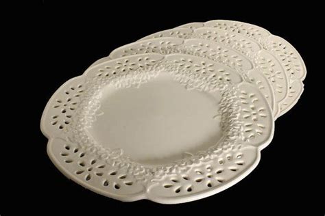 White Plates Chargers Service Plates Platters Embossed Reticulated