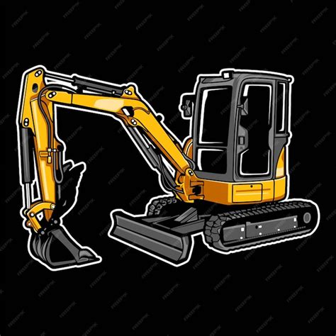 Premium Vector Excavator Construction Equipment Machine Vector