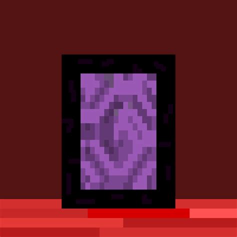 Pixilart Nether Portal Forget The Backdrop By Sombergem