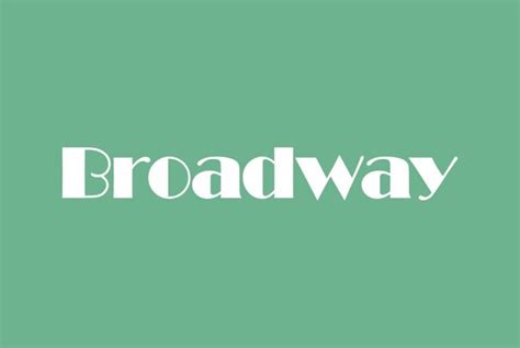 Broadway Font Family - Dfonts