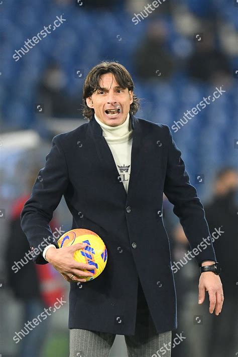 Udinese Trainer Gabriele Cioffi Stadio Olimpico Editorial Stock Photo