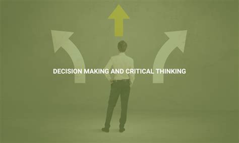 Decision Making And Critical Thinking Alpha Academy