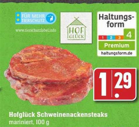 Hofglück Schweinenackensteaks Angebot bei Scheck in Center 1Prospekte de