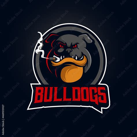 Bulldog mascot logo design vector with modern illustration concept ...