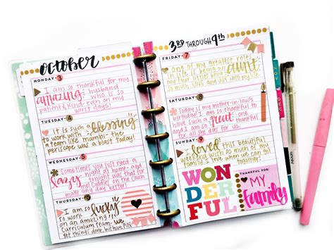 Mini Happy Planner® Gratitude And Happiness Journal Mini Happy Planner Happy Planner Mini Planner