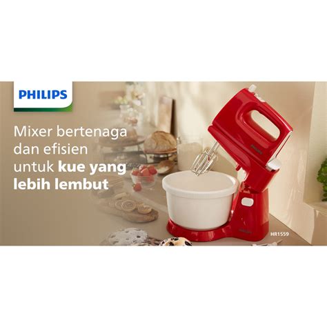 Jual Stand Mixer Philips Hr Merah Shopee Indonesia