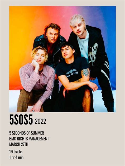 5sos5 5sos 5 Seconds Of Summer Second Of Summer Summer Poster