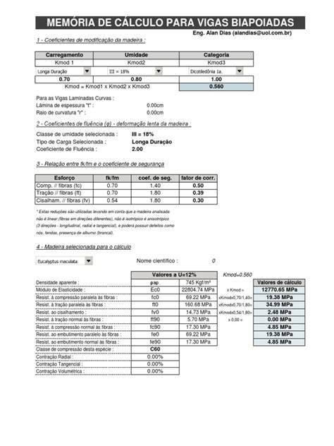 PDF Planilha Calculo Estrutural 1 DOKUMEN TIPS