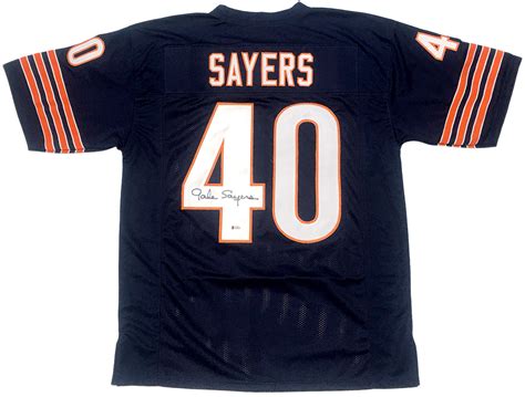 Gale Sayers Autographed Chicago Bears Custom Jersey