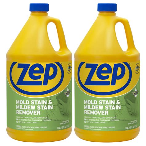 Zep Pro Strength Mold Mildew Remover Gal Bathroom Cleaner Case Of