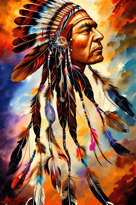 Raymond Swanley Abstract Native Indian Feathers Dream Catcher