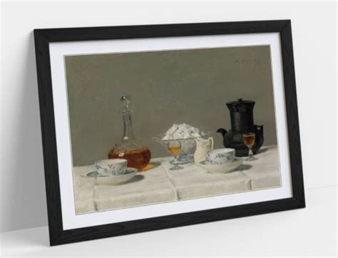 Albert Anker Still Life With Coffee Framed Wall Art Poster Print