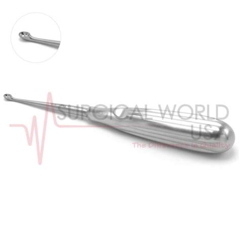 Spratt Brun Bone Curette Fig 00 Oval Cup 6 34 Straight Orthopedic