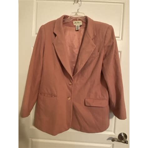 Eddie Bauer Jackets And Coats Vintage Eddie Bauer Blazer Jacket Womens Pink Xl Wool Academia