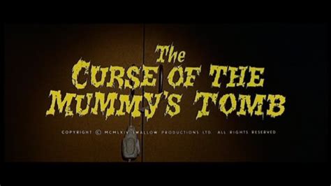 Curse of the Mummy's Tomb (1964) - DVD review at Mondo Esoterica