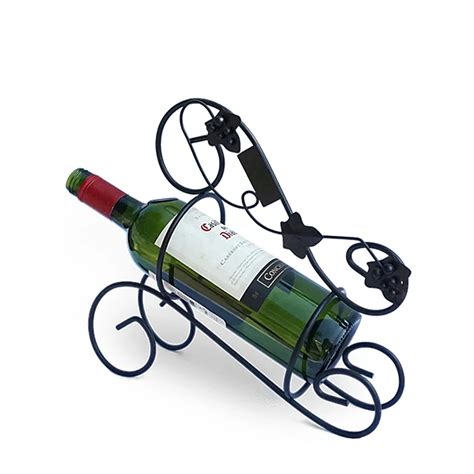 Iron Wine Bottle Holder Wrought Iron Wine Bottle Rack Metal Single Wine Bottle Holder Buy Iron