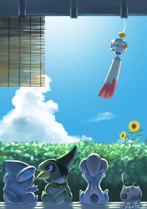 Gible Axew Chimecho And Bagon Pokemon Drawn By Penta Oekaki Danbooru