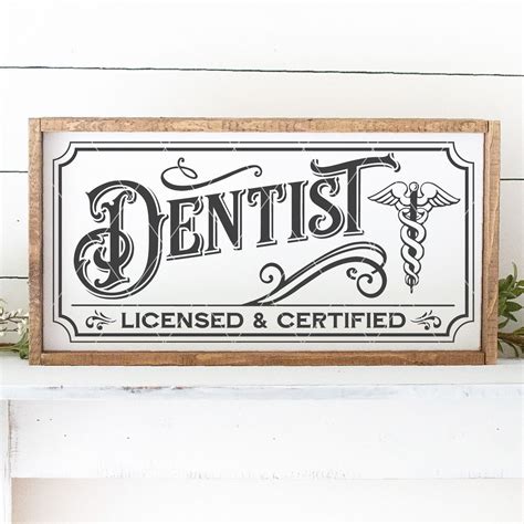 Vintage Dentist Sign SVG File – Board & Batten Design Co.