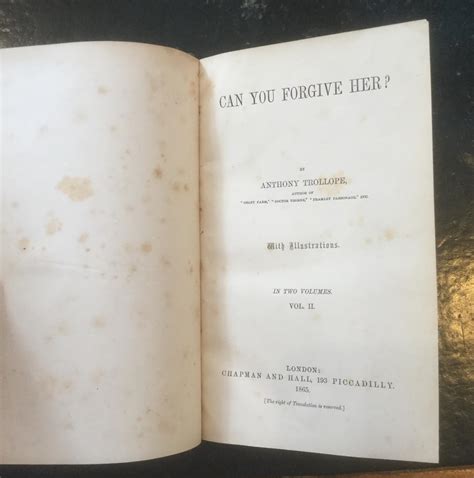 Can You Forgive Her By Anthony Trollope Very Good Hardcover 1864