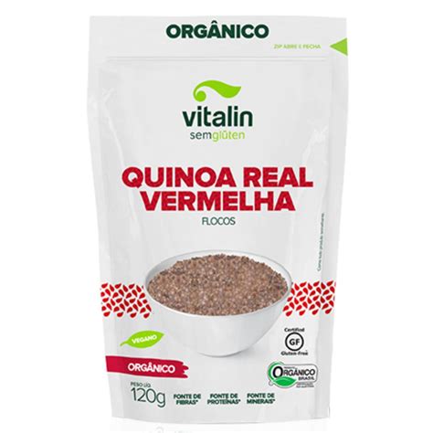 Quinoa Real Vermelha Em Gr Os S Gl Ten Org Nica Vitalin G Armaz M