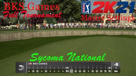 Bks Games Single Round Tournament Master Settings Pga Tour K