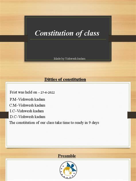 Contitution Of School Pdf