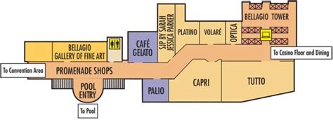 Bellagio Hotel Map in 2021