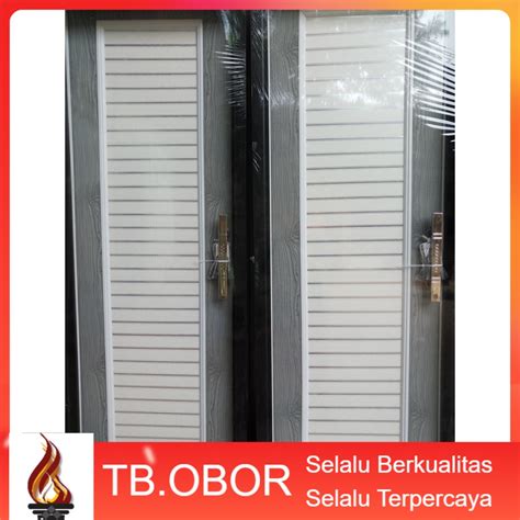 Jual Pintu Kamar Mandi Pvc Lux Grade Motif Hologram Crystal Garis Warna