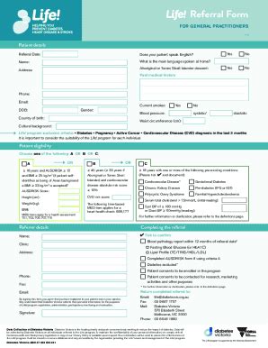 Fillable Online Life GP Referral Form Update JAN 2020 Indd Fax Email