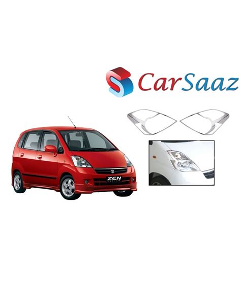 Buy Carsaaz Head Light Molding Chrome For Maruti Suzuki Zen Estilo