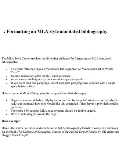 Mla Annotated Bibliography 24 Examples Format How To Write Pdf